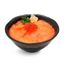 ข้าวหน้าแซลมอนและไข่แซลมอน