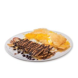 ทิชชู่วิปครีมฝอยทองและไมโลช็อกโกแลต