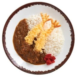 ข้าวแกงกะหรี่กุ้งเทมปุระ