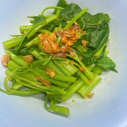 ผักบุ้งลวก