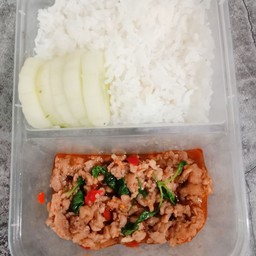 ข้าวกะเพราไก่สับ