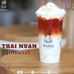 ไทยนวล (ชาไทยนมสดวานิลลา+วิปครีม)