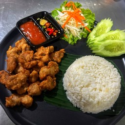 ข้าวหมูทอด