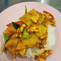 พริกแกงใต้หน่อไม้ดอง กับข้าว