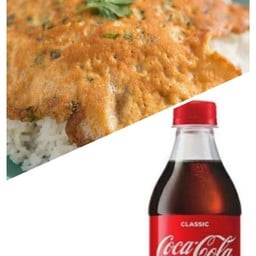 [อร่อยซ่ากับโค้ก] ข้าวไข่เจียว +  โค้ก ออริจินัล (ขวด)