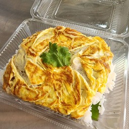 ไข่ยัดไส้หมูสับ ราดข้าว