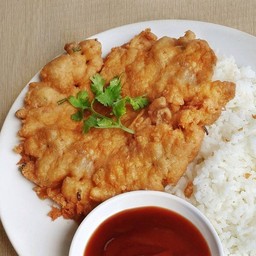 [อร่อยซ่ากับโค้ก] ไข่เจียว หมูสับ +  โค้ก ออริจินัล (ขวด)