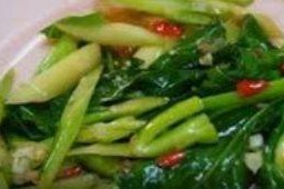 ผัดคะน้านำ้มันหอย  ไก่ ราดข้าว