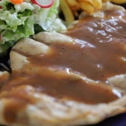 สเต็กไก่ Chicken Steak.