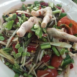 ตำซั่วกุ้งสด+หมึก+ขายำ+ปูสุก+หอย