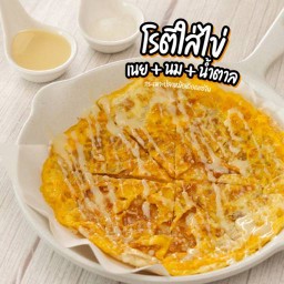 🥞🥚โรตี ใส่ไข่+ นม +น้ำตาล แป้งเหนียว นุ่ม