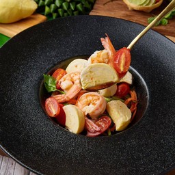 ยำทุเรียนกุ้งสด