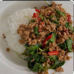 กะเพาหมูสับ