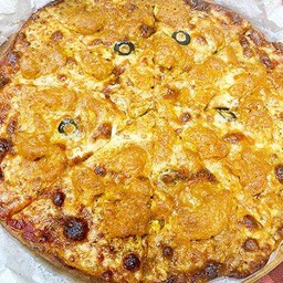 พิซซ่าคีโต หน้าไก่สะเต๊ะ (ใหญ่ 12นิ้ว 8 ชิ้น)