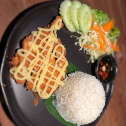 ข้าวไก่ซอสมะนาว