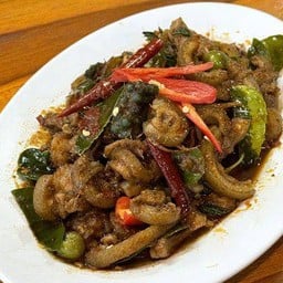 ผัดเผ็ด หมูป่า