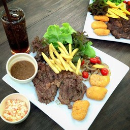 STEAK l  หมูสันคอ คอมโบ