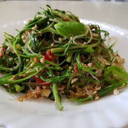 วุ้นเส้นผัดสามเหม็น (มังสวิรัติ)