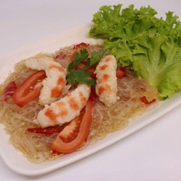 ยำวุ้นเส้นกุ้งเจ