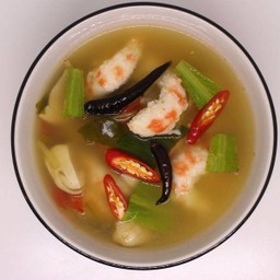 ต้มย้ำกุ้งเจ (น้ำใส)