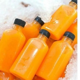 น้ำส้มคั้นสด อร่อยมาก มีเนื้อส้ม