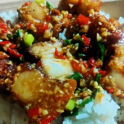 ข้าว+คั่วพริกเกลือ