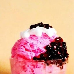 Bingsu ไข่มุก นมชมพู