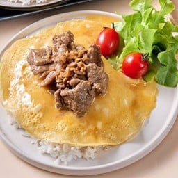 ข้าวไข่นุ่มหมูซีอิ๊ว