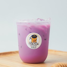 น้ำเต้าหู้เผือกหอมเย็น iced taro soy milk