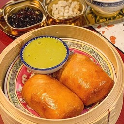 ชุดหมั่นโถวทอด สังขยาใบเตยไร้แป้งสูตรอาม่า