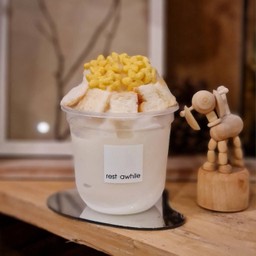 ปังเย็นนมสดคาราเมล (ฟรี!! ท็อปปิ้ง)