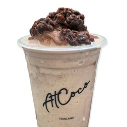 Red bean Frappe Topping with coconut meat