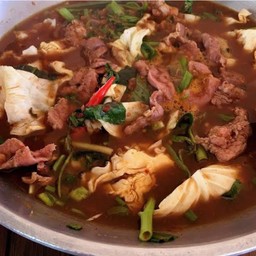 แจ่วฮ้อน เนื้อกลาง  ( เนื้อ สไบ )