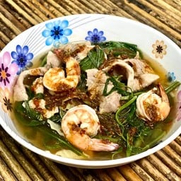 แจ่วฮ้อน รวมกลาง ( หมู สามชั้น ตับ ไส้ กุ้ง หมึก ดอลลี่ กะพรุน เนื้อ สไบ )