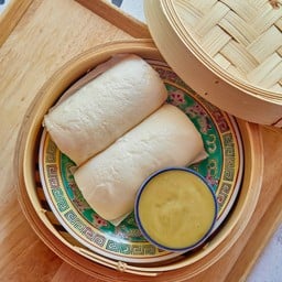 ชุดหมั่นโถวนึ่ง สังขยาใบเตยไร้แป้งสูตรอาม่า