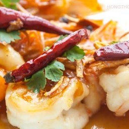 กุ้ง ทอดซอสมะขาม