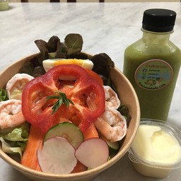Shrimp and Imitation Crab Salad + Clear Dressing