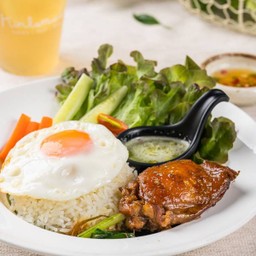 ไก่อบกับข้าว