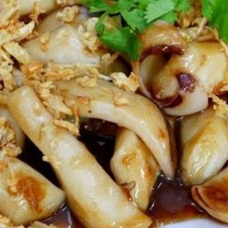 หมึกผัดน้ำมันหอย