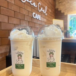 น้ำมะพร้าวปั่น นมสด