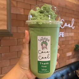 น้ำมะพร้าวปั่น นมสด ชาเขียว