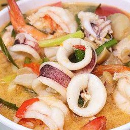 ต้มยำทะเลน้ำข้น(กับข้าว)