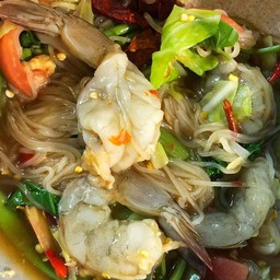 ตำเส้นเล็กกุ้งสด