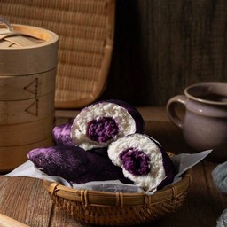 ซาลาเปามันม่วง (เจ)