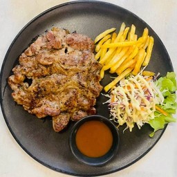 (สันคอ)หมูพริกไทยดำ