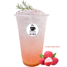 ลิ้นจี่ เพียวเร่ โซดา เย็น - ICED PUREE LYCHEE SODA