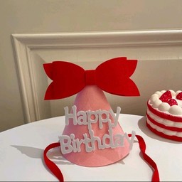 หมวกปาร์ตี้โบว์แดง