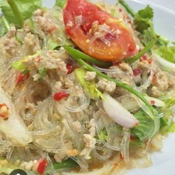 ยำวุ้นเส้นหมูสับ