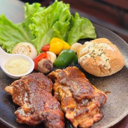 สเต็กไก่ย่างหม่าล่า