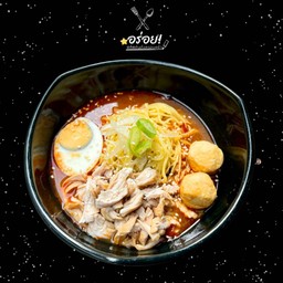 บะหมี่ต้มยำไก่ฉีก